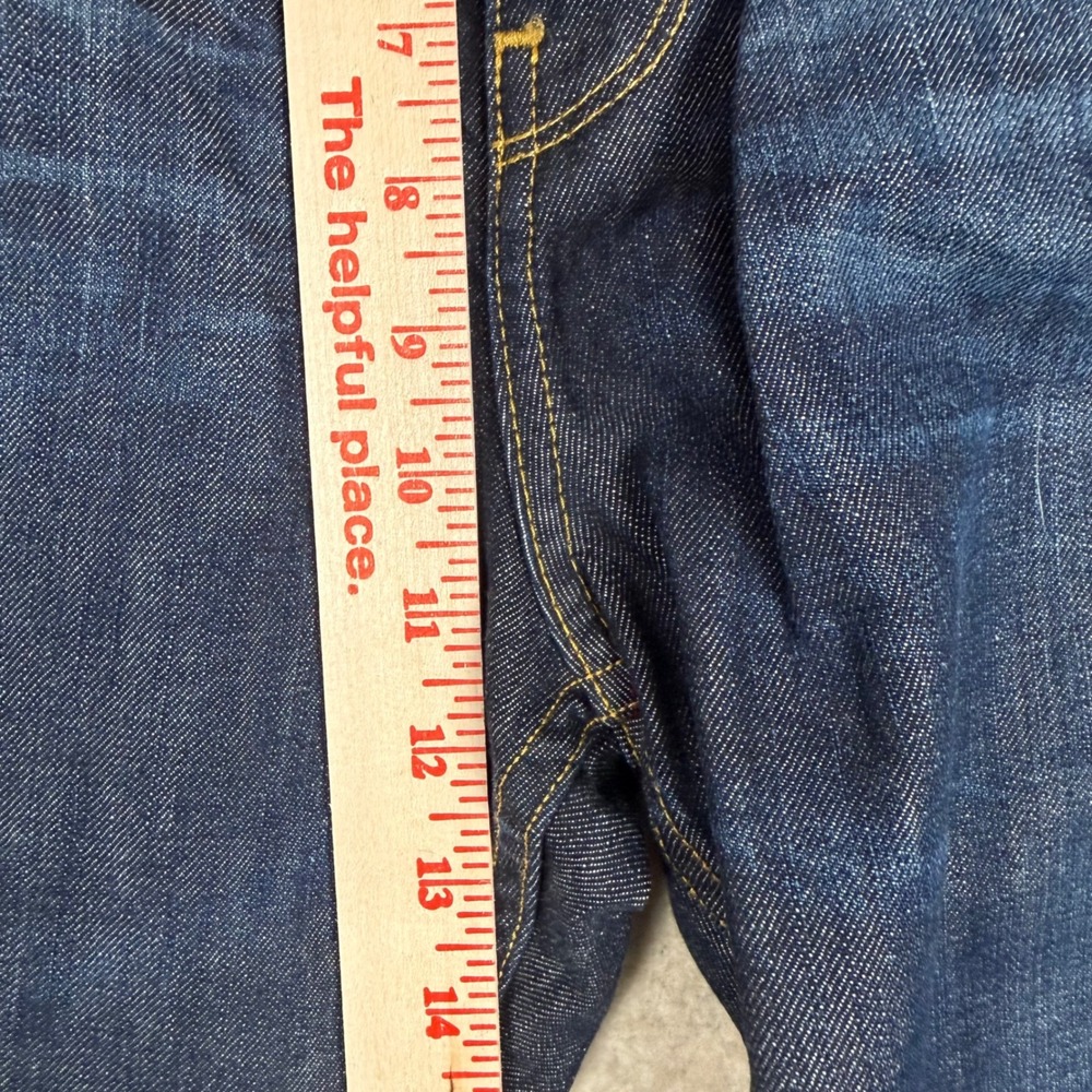 Paige Doheny Jeans 38x30 Straight Leg Dark Indigo Blue Denim Classic Rugged - Picture 8 of 12